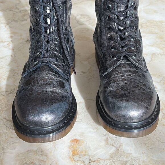 Dr. Martens Lunar Craters, 14-Eye Leather Boots - Picture 8 of 16